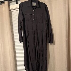 Maeve Dark Gray Shirt Dress